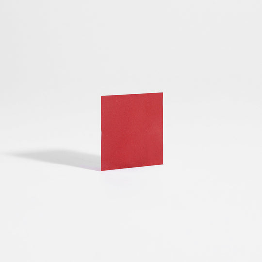 A single red square card labeled "Restful Sleep" standing upright on a plain white background.